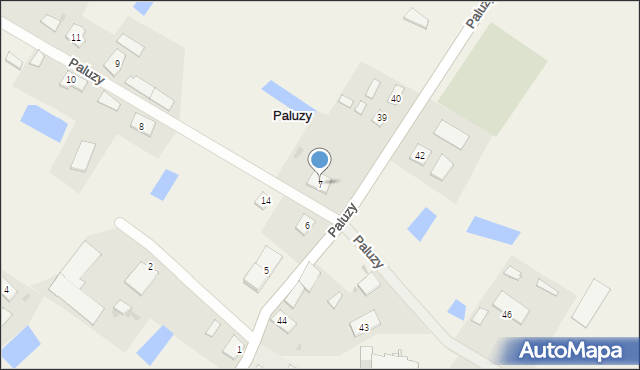 Paluzy, Paluzy, 7, mapa Paluzy