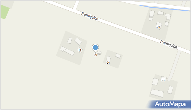 Pamięcice, Pamięcice, 19, mapa Pamięcice