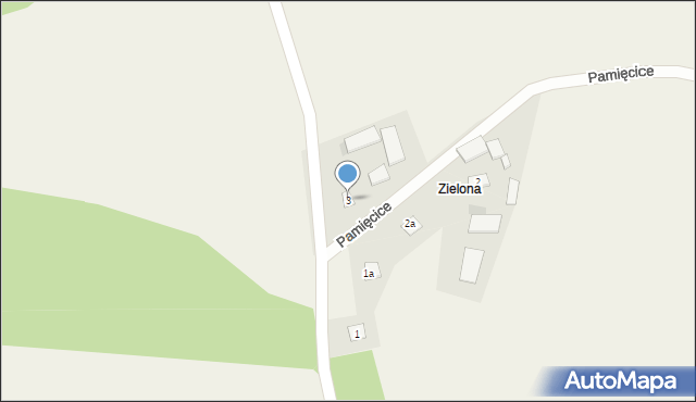 Pamięcice, Pamięcice, 3, mapa Pamięcice