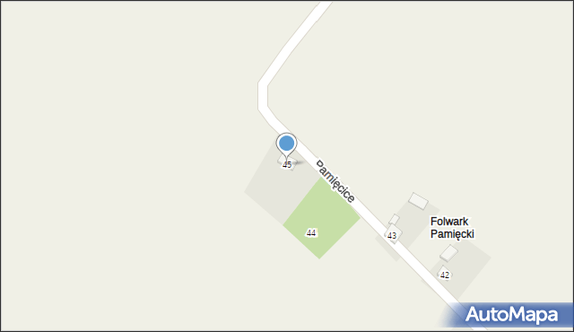 Pamięcice, Pamięcice, 45, mapa Pamięcice