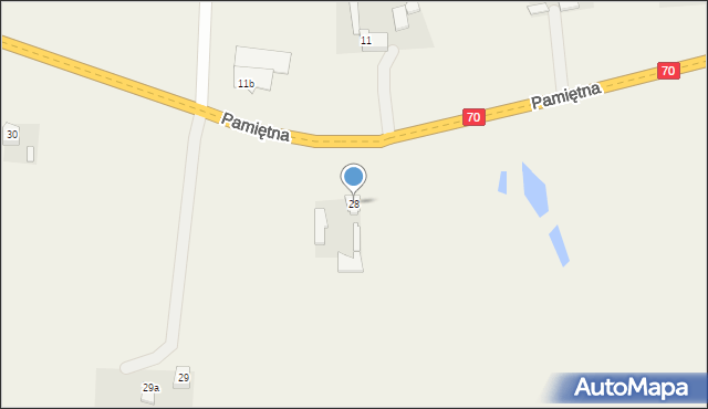 Pamiętna, Pamiętna, 28, mapa Pamiętna