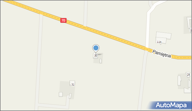 Pamiętna, Pamiętna, 30, mapa Pamiętna
