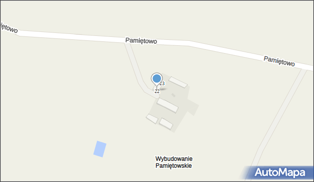 Pamiętowo, Pamiętowo, 22, mapa Pamiętowo