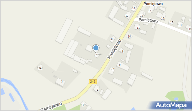 Pamiętowo, Pamiętowo, 7, mapa Pamiętowo