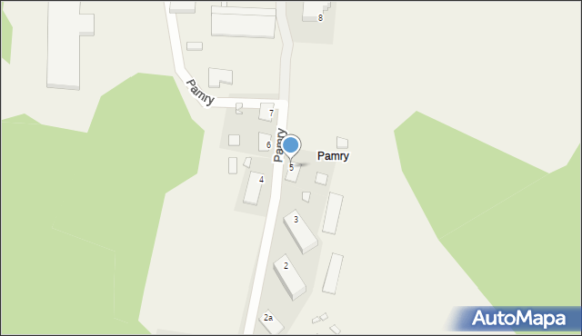 Pamry, Pamry, 5, mapa Pamry