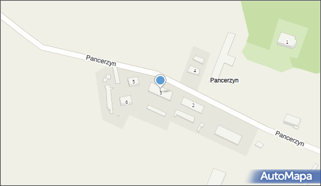 Pancerzyn, Pancerzyn, 3, mapa Pancerzyn