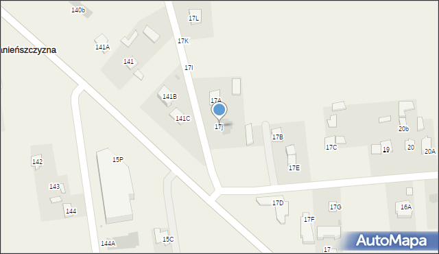 Panieńszczyzna, Panieńszczyzna, 17j, mapa Panieńszczyzna