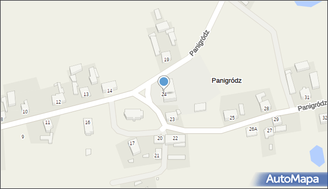 Panigródz, Panigródz, 24, mapa Panigródz