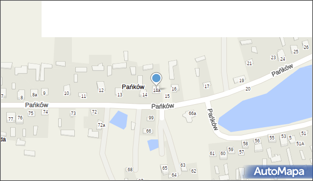 Pańków, Pańków, 14a, mapa Pańków