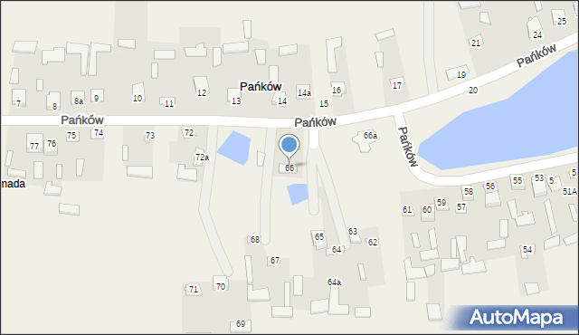 Pańków, Pańków, 66, mapa Pańków