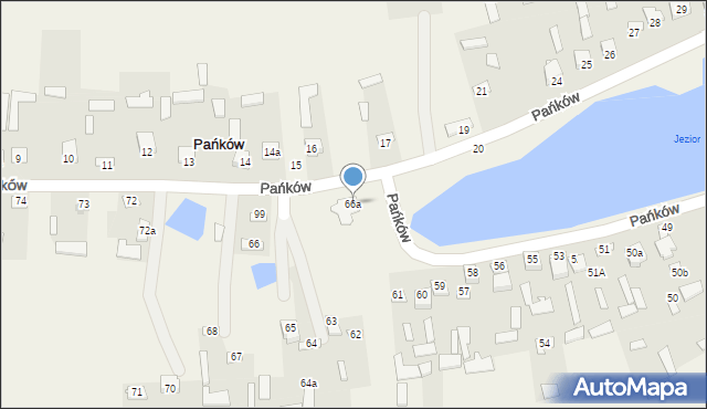 Pańków, Pańków, 66a, mapa Pańków