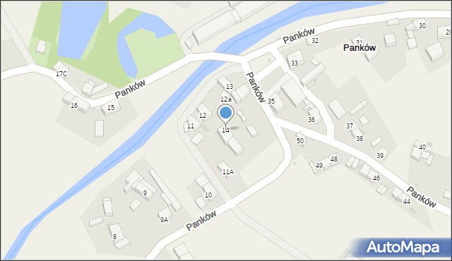 Panków, Panków, 14, mapa Panków