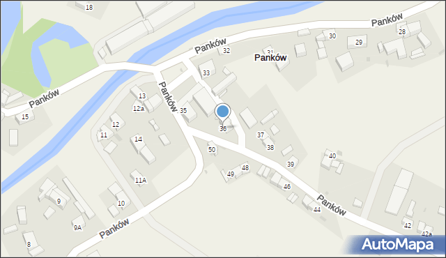 Panków, Panków, 36, mapa Panków