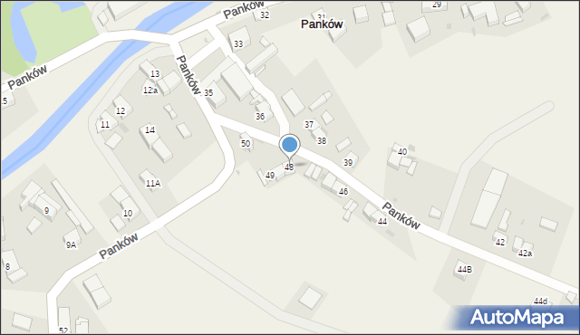 Panków, Panków, 48, mapa Panków