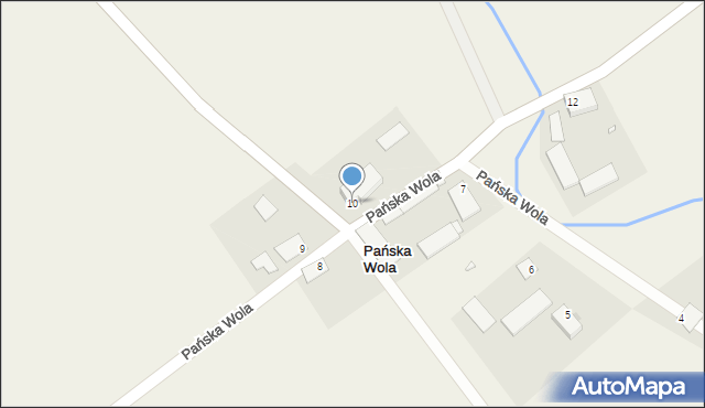 Pańska Wola, Pańska Wola, 10, mapa Pańska Wola