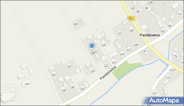 Pantalowice, Pantalowice, 128, mapa Pantalowice