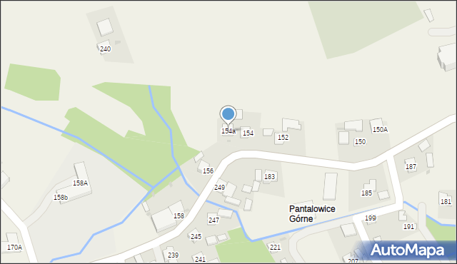 Pantalowice, Pantalowice, 154a, mapa Pantalowice