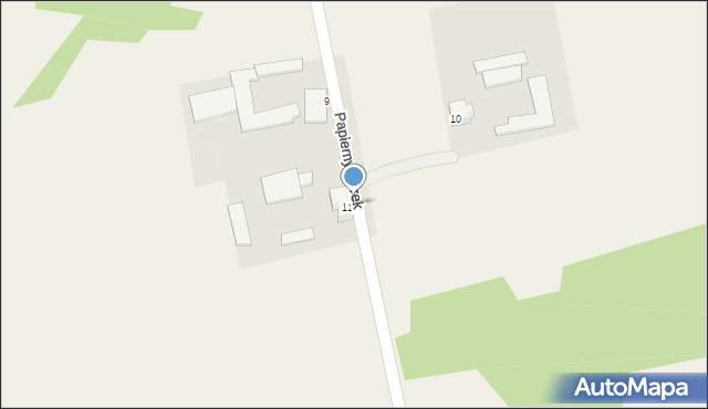 Papierny Borek, Papierny Borek, 12, mapa Papierny Borek