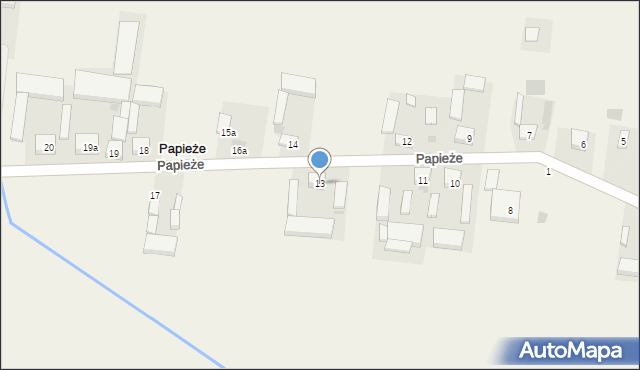 Papieże, Papieże, 13, mapa Papieże