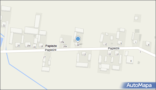 Papieże, Papieże, 14, mapa Papieże