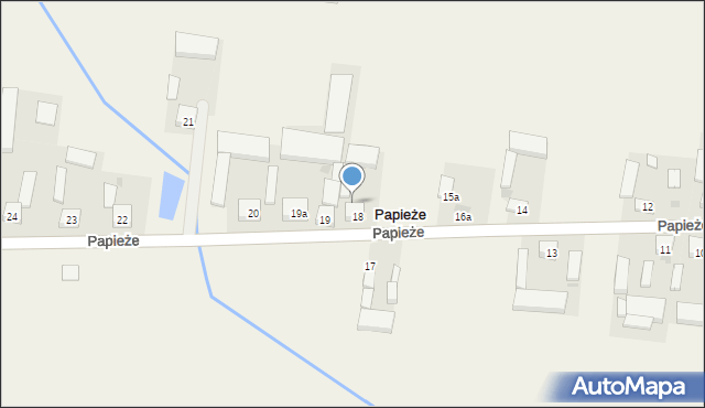 Papieże, Papieże, 18a, mapa Papieże