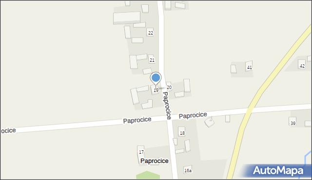Paprocice, Paprocice, 19, mapa Paprocice