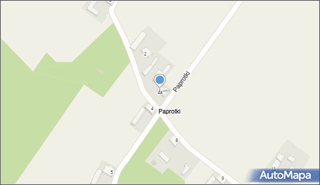 Paprotki, Paprotki, 4a, mapa Paprotki