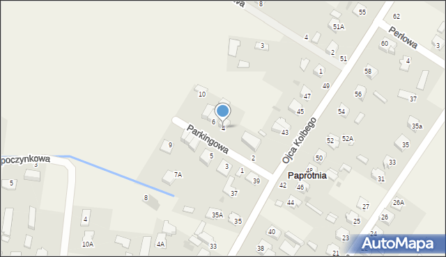 Paprotnia, Parkingowa, 4, mapa Paprotnia