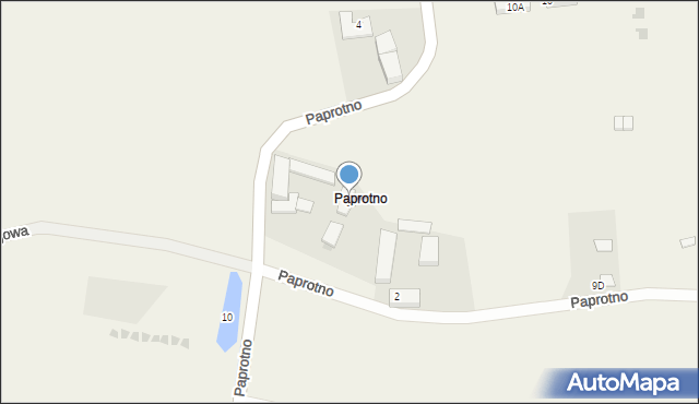 Paprotno, Paprotno, 3, mapa Paprotno