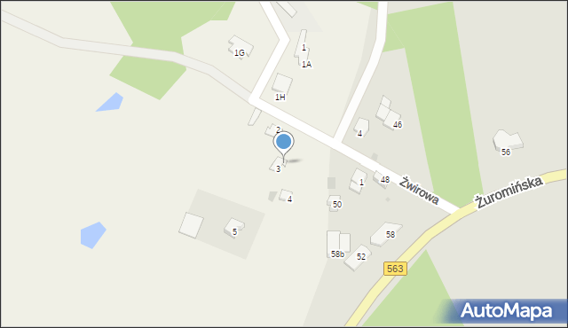 Parcele Łomskie, Parcele Łomskie, 3a, mapa Parcele Łomskie
