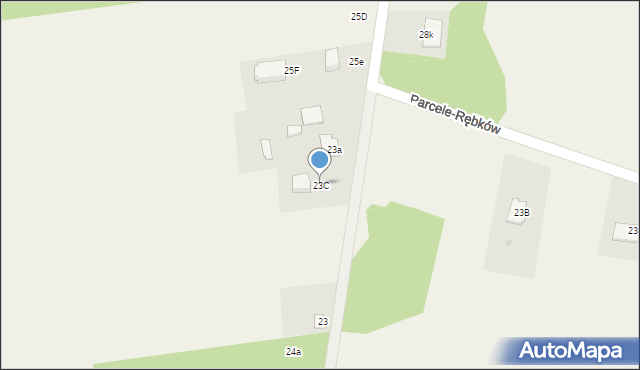 Parcele-Rębków, Parcele-Rębków, 23C, mapa Parcele-Rębków