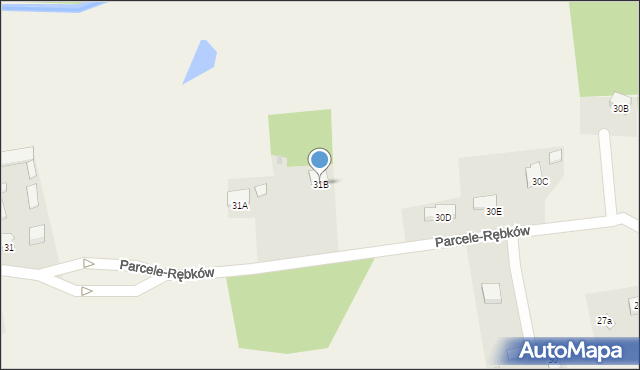 Parcele-Rębków, Parcele-Rębków, 31B, mapa Parcele-Rębków