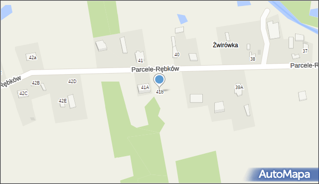 Parcele-Rębków, Parcele-Rębków, 41b, mapa Parcele-Rębków