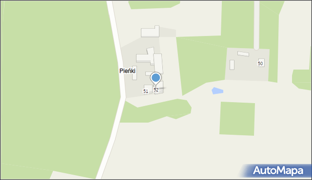 Parcele-Rębków, Parcele-Rębków, 52, mapa Parcele-Rębków