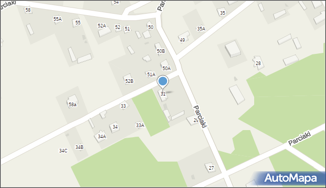 Parciaki, Parciaki, 31, mapa Parciaki