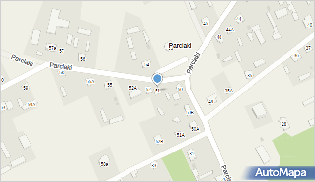 Parciaki, Parciaki, 51, mapa Parciaki