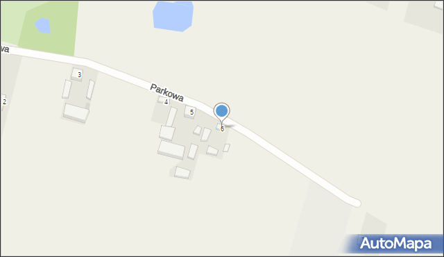 Parcice, Parkowa, 6, mapa Parcice