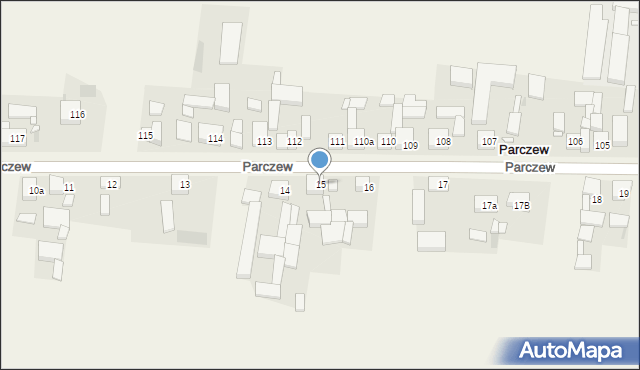 Parczew, Parczew, 15, mapa Parczew