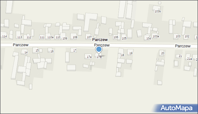 Parczew, Parczew, 17B, mapa Parczew