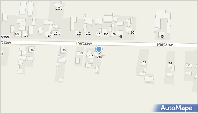 Parczew, Parczew, 21b, mapa Parczew