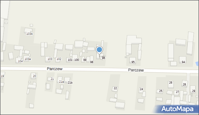 Parczew, Parczew, 97, mapa Parczew