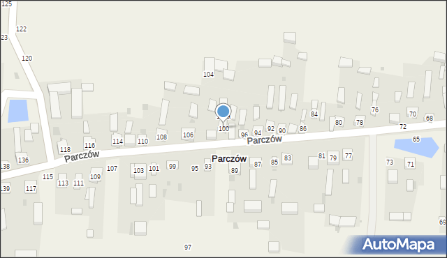 Parczów, Parczów, 100, mapa Parczów