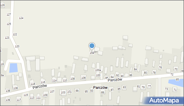 Parczów, Parczów, 104, mapa Parczów