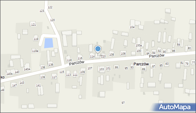 Parczów, Parczów, 112, mapa Parczów