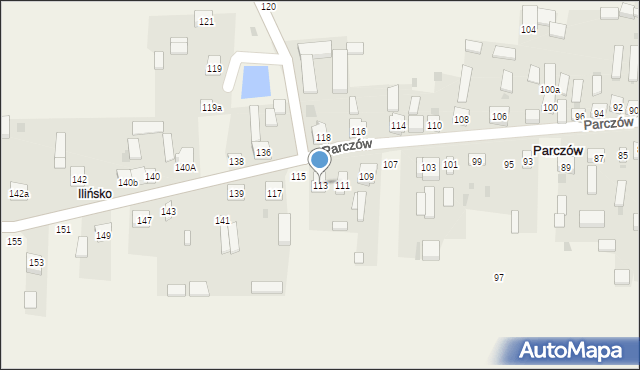 Parczów, Parczów, 113, mapa Parczów