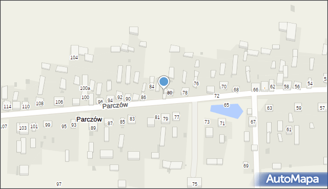 Parczów, Parczów, 82, mapa Parczów