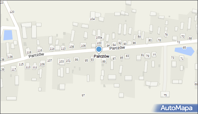 Parczów, Parczów, 91, mapa Parczów