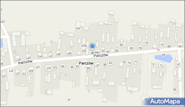 Parczów, Parczów, 96, mapa Parczów