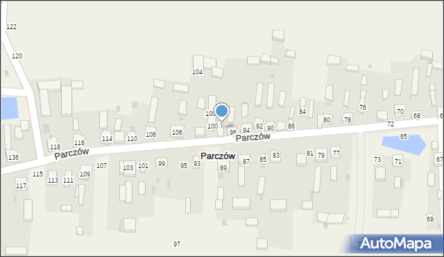 Parczów, Parczów, 98, mapa Parczów