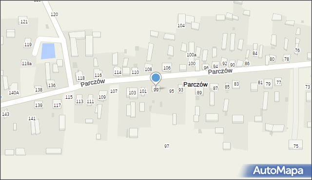 Parczów, Parczów, 99, mapa Parczów